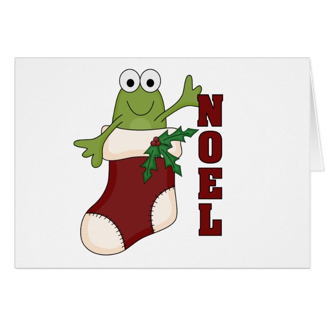 Frog Noel Holiday Tshirts and Gifts (Front Horizontal)