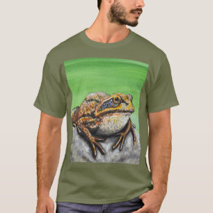 Frog on a Rock painting T-Shirt