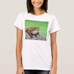 Frog on a Rock painting T-Shirt