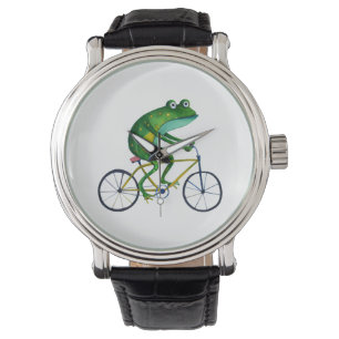 Frog On Bicycle Watch