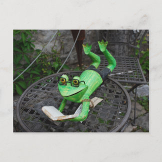 Frog on Holidays Postcard