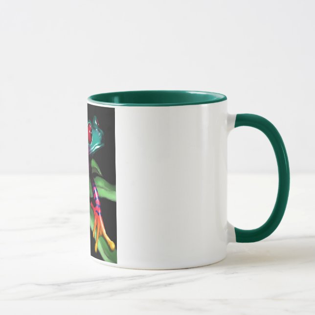 frog on leaf mug (Right)