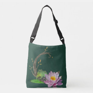 Frog on Lily Pad Crossbody Bag