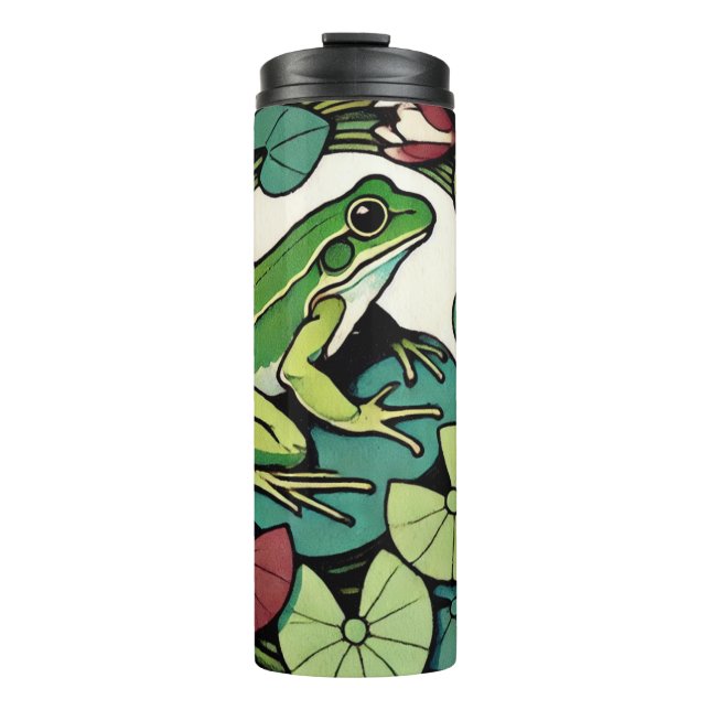 Frog on Lilypads                                   Thermal Tumbler (Front)