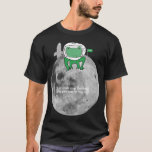 Frog on moon T-Shirt<br><div class="desc">frog on the moon</div>