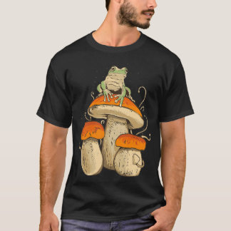 Frog on Mushroom Cottagecore Goblincore Clothing A T-Shirt