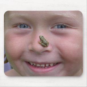 Frog On Nose Mouse Mat