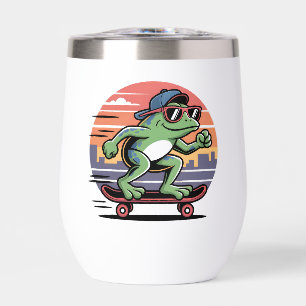 Frog on skateboard
