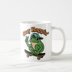Frog On Skateboard Coffee Mug