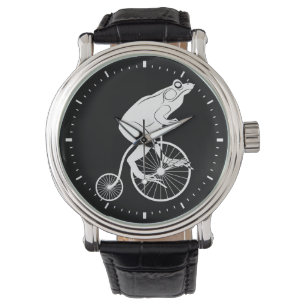 Frog on Vintage Bike Watch