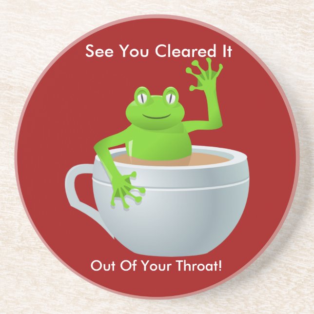 Frog Out Of Your Throat Coaster (Front)