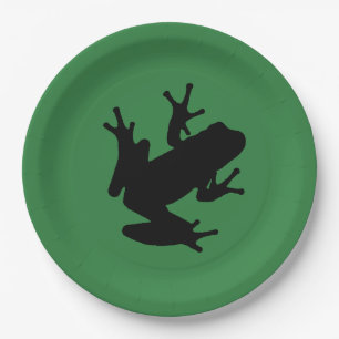 frog paper plate