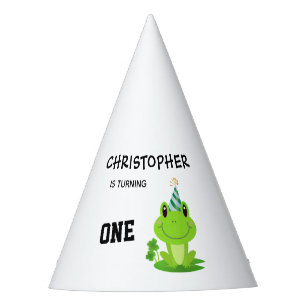 Frog Party First Birthday Swamp Green Froggy Hat