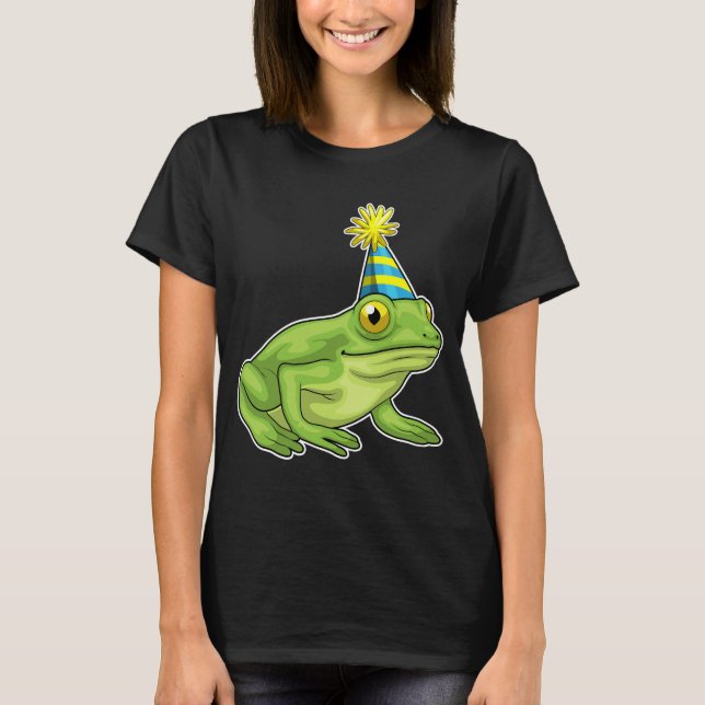 Frog Party Party hat T-Shirt (Front)