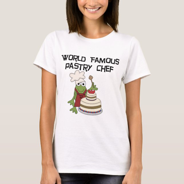Frog Pastry Chef Tshirts and Gifts (Front)