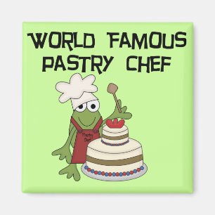 Frog Pastry Chef Tshirts and Gifts Magnet