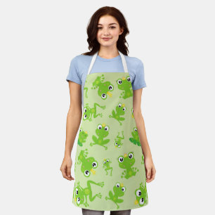 Frog Pattern, Cute Frogs, Green Frogs, Frog Prince Apron