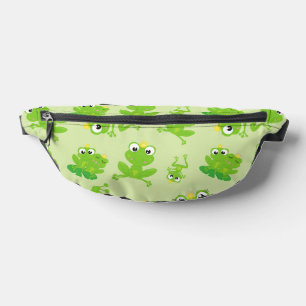 Frog Pattern, Cute Frogs, Green Frogs, Frog Prince Bum Bags