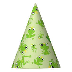 Frog Pattern, Cute Frogs, Green Frogs, Frog Prince Party Hat