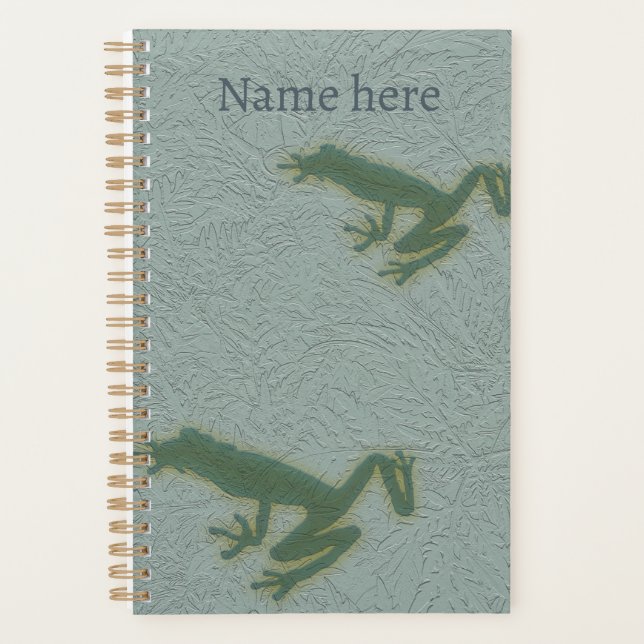 Frog planner with customize name option (Front)