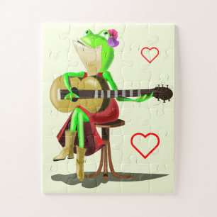 Frog Playing Guitar Puzzle