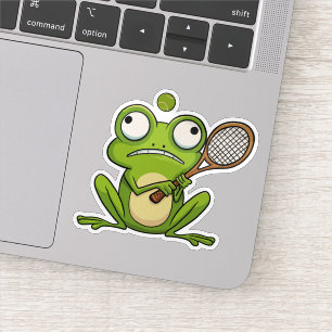 Frog Playing Tennis