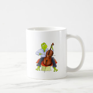 Frog Plays Cello Coffee Mug