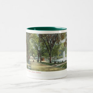 Frog Pond, Boston Common c1910 Vintage Two-Tone Coffee Mug