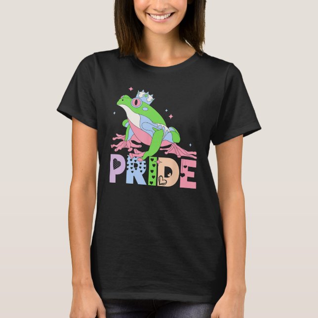 Frog Pride Rainbow Animal Lover LGBTQIA Men Women  T-Shirt (Front)