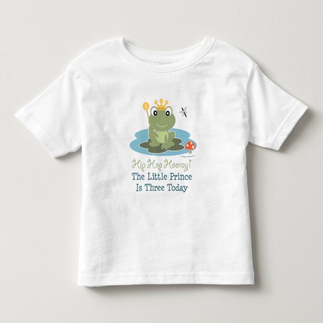 Frog Prince 3rd Birthday T-shirt (Front)