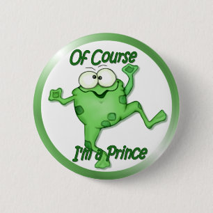 Frog Prince 6 Cm Round Badge