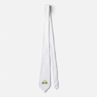 Frog Prince and Frog Princess, with hearts. Tie
