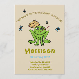 Frog Prince Birthday Invitation