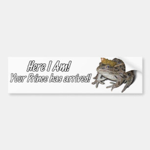 Frog Prince Bumper Sticker