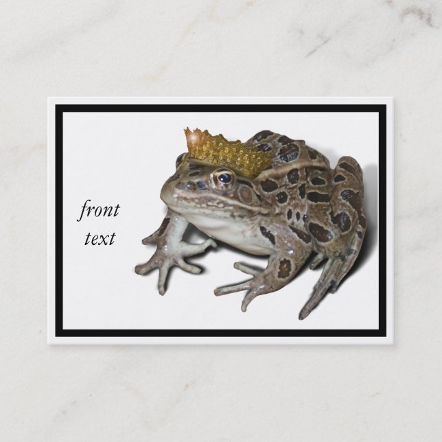 Frog Prince Business Card (Front)