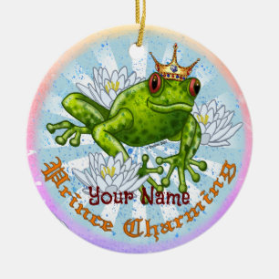 Frog Prince Charming Ceramic Tree Decoration
