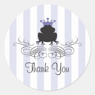 Frog Prince Charming Classic Round Sticker