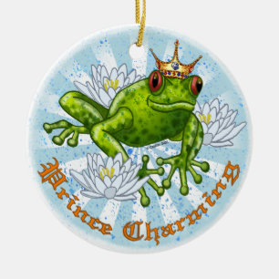 Frog Prince Charming custom ornaments