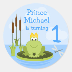 Frog Prince Classic Round Sticker