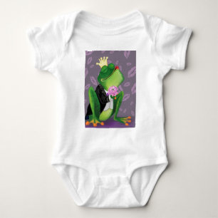 Frog Prince Funny Baby Bodysuit