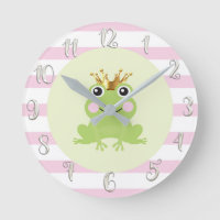 Frog Prince Gold Crown Cute Whimsical Nursery Pink