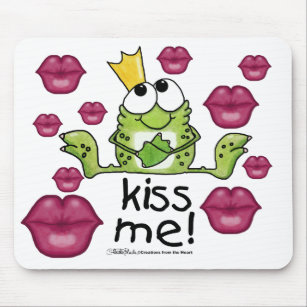 Frog Prince Kiss Me Mouse Mat