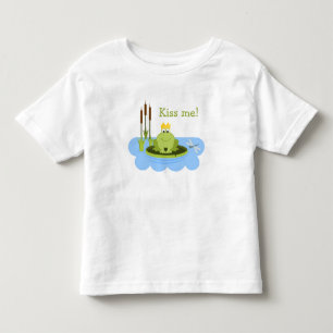 Frog Prince Kiss Me Toddler T-Shirt