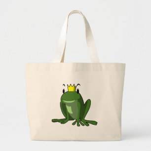 Frog Prince Large Tote Bag