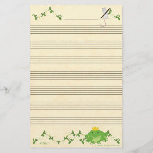 Frog Prince & Mouse Music Manuscript Paper
