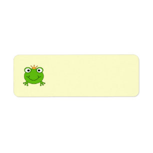 Frog Prince. Smiling Frog with a Crown.