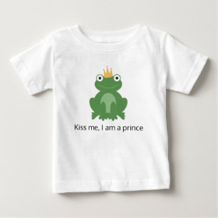 Frog prince t-shirt for baby toddler kid boy