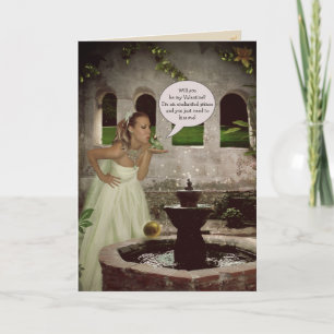 Frog Prince Valentine (customizable) Holiday Card