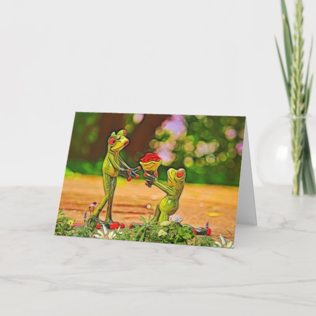 Frog Prince Valentine's Day Card (Front)