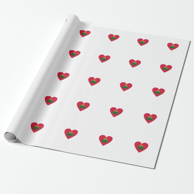 Frog Prince Wrapping Paper (Unrolled)